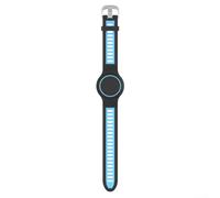 Bracelet en silicone imperméable compatible avec Airtag, conçu pour une protection contre les chocs et un port confortable (Rose (Bleu (Q115))