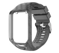 Bracelet en silicone parfaitement adapté pour TomTom Spark Cardio, compatible avec TomTom, résistant à l'usure, hypoallergénique et non toxique.