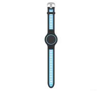 Bracelet en silicone pour AirTag - Réglable - Coque étanche - Résistante aux chocs - Vert - Rose - Violet - Bleu - 24,6 cm (Q115))