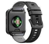 Bracelet en Silicone pour Garmin Venu X1 - Bande de Remplacement Confortable et Hypoallergénique, Compatible avec Luminox 3500, 3800, 6500, 3505, 3601, 6256, 1567, 1000, 8840Séries(24 mm, Noir-Gris)