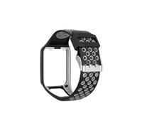 Bracelet en silicone pour TomTom Spark Runner 2/3 Golfer2 - Blanc&Noir