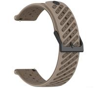 Bracelet en silicone respirant pour Suunto9 Peak Pro et Suunto5 Peak, conçu pour un ajustement ergonomique et une connexion sécurisée lors d'une utilisation active (marron)