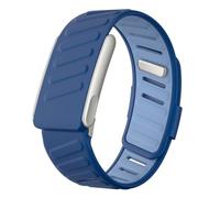 Bracelet en silicone robuste et confortable compatible avec WHOOP 5, Whoop MG Band - Bracelet de rechange en silicone souple durable pour homme et femme avec cadre en métal, WHOOP 5.0, Silice, Pas de