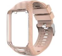 Bracelet en silicone sculpture au radium or rose pour votre TomTom Runner 3/Golfer 2