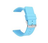 Bracelet en silicone souple couleur bonbon for homme et femme, 12 mm, 14 mm, 16 mm, 18 mm, 20 mm, 22 mm, 24 mm, accessoires de remplacement pour montres, bracelets(Light blue,BLACK BUCKLE_18MM)