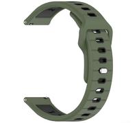 Bracelet en silicone souple pour Amazfit Helio-Strap - 120 mm/96 mm × 22 mm, ajustement réglable, résistant à la transpiration et léger, noir/blanc/vert/rouge/orange (vert)