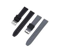 Bracelet en silicone souple pour Omega x Swatch MoonSwatch Black+Grey