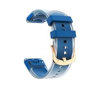 Bracelet en silicone transparent à dégagement rapide de 20 mm for Garmin Fenix8 43 mm 7S Sapphire Solar 6S Pro 5S Plus(Rock green,For Fenix8 43mm)