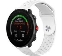 Bracelet en silicone Trous respirants de 22 mm blanc pour votre POLAR Vantage M G