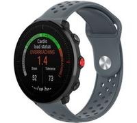 Bracelet en silicone Trous respirants de 22 mm gris pour votre POLAR Vantage M G