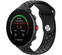Bracelet en silicone Trous respirants de 22 mm noir pour votre POLAR Vantage M G