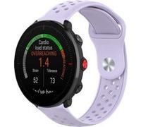Bracelet en silicone Trous respirants de 22 mm violet clair pour votre POLAR Vantage M G