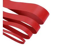 Bracelet en simili cuir Garniture de ruban de reliure Double face Cordon de ruban plat à coupe épaisse en 15 couleurs Bandes de rembourrage solides. [Red #257, 20mm - 1 Mt]