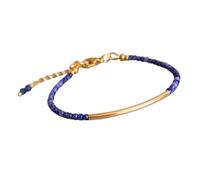 Bracelet en sodalite de 3 mm, perles rondes et lisses, fermoir plaqué or réglable de 17,8 cm, pour hommes et femmes | LK_STACK_06224