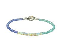 Bracelet en tanzanite, apatite et opale Welo, perles facettées de 2,5 à 3 mm, fermoir plaqué argent de 17,8 cm, pour hommes et femmes | LK_STACK_08729