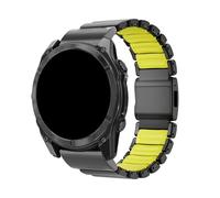 Bracelet en titane 26mm Pour Garmin Watch Fenix 8 7X Pro Tactix7 EPIXPro 51mm Enduro 3 2 Instinct 2X 50mm Bracelet(Black green,26mm D2 MK1 MK2i)