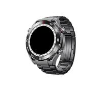 Bracelet en titane de luxe de 22 mm de largeur for Compatible avec Huawei Watch 4 Pro GT4 3 46mm Ultimate/Samsung Galaxy 3 45mm / Amazfit 47mm(Black,For Huawei GT2 46mm)