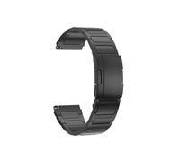 Bracelet en titane for hommes, 22mm, adapté à la montre for Xiaomi S2 S1 Pro/Color2/Huawei Watch 4(Black 1,22mm)
