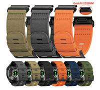 Bracelet en toile de nylon QuickFit 26 22mm pour Garmin Fenix 8 8Pro E 7 7X 6 6X Pro 5X 5Plus/Epix Pro 47mm 51mm/Enduro, bracelet de montre tressé
