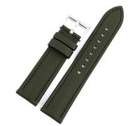 Bracelet en toile résistante à l'eau de 18 à 24 mm avec fermoir à dégagement rapide, durable, imperméable et résistant à la transpiration, adapté à un usage quotidien.,Vert,22 mm