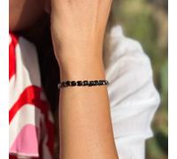 Bracelet en tourmaline noire naturelle taillée à la main