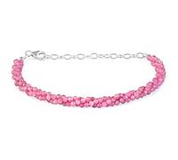 Bracelet en tourmaline rose, pierre de naissance du mois d'octobre, cadeaux de Noël, bracelet en tourmaline.