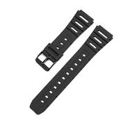 Bracelet en TPU compatible avec les montres de sport Casio CA-53W, CA-61W, FT-100W, W-520U, W-720G, souple, 20 mm(Black black,20mm)