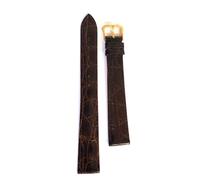 Bracelet en véritable crocodile marron. 10 mm 12 mm 14 mm-10-12-14 10-08 marron