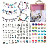Bracelet Enfant Fille, Cadeau fille 10 9 8 7 6 5 Ans, Fabrication de Bracelet Fille 90PCS 5 Bracelets Bijoux Enfants Fille Idee Cadeau Ado Fille Cadeau de Noël Cadeau d'Anniversaire