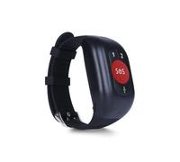 Bracelet étanche IP67 4G LTE GSM for Personnes âgées avec Bouton SOS, Alarme d'urgence, Suivi GPS, Moniteur de fréquence Cardiaque et Sang(Red)