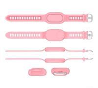Bracelet étanche pour Samsung Galaxy SmartTag 2 avec base en silicone flexible et blindage à 360 degrés (violet (rose (Q116))