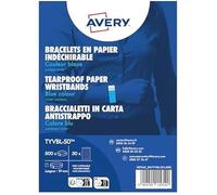Bracelet événementiel - AVERY ZWECKFORM - Avery TYVBL-50 - Bleu fluo - Indéchirable - Pack 500