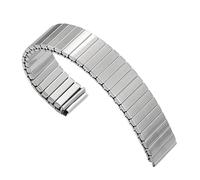 Bracelet extensible en acier inoxydable 16 mm et 18 mm, bracelet de montre élastique en métal, bracelet for montre connectée homme/femme, accessoires universels(M18mm)