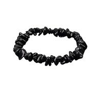 Bracelet Extensible en Cristal De Guérison en Pierre De Tourmaline Noire Irrégulière Naturelle pour Femmes, Bracelet De Charme De Yoga avec Pierres Précieuses De Chakra De Mode À Distance pour