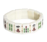 Bracelet extensible en Mini-Tuiles de Mahjong Yellow Mountain Imports