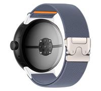 Bracelet extensible Pixel Watch 2 de 41 mm, pour Google Pixel Watch Bands/Pixel Watch 3 45 mm, bracelet de 41 mm pour homme/femme, boucle de parachute large en nylon élastique tressé, 08-bleu gris