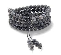 Bracelet extensible pour poignet Mala avec 108 perles de prière Mala de guérison