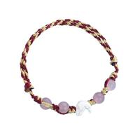 Bracelet extensible réglable en forme de dauphin fabriqué à la main avec chaîne colorée pour les amoureux, normal, Pas de gemme