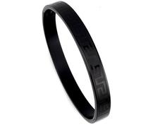 Bracelet fait à la main avec motif clé grecque méandre, bracelet éternité, infini, succès pour femme, bracelet géométrique noir, cadeau pour femme