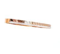 Bracelet fait main en argent avec motif clé grecque méandre - Bijou de méandre - Grèce antique - Vie éternelle, amour, succès et bonheur - Cadeau pour fille - Cadeau de remise de diplôme - 5 mm, 5mm