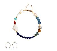 Bracelet fait main racontant l'histoire de Jésus | Réglable avec nœud coulissant, pierre naturelle, cordon tressé, portez la foi, pour Pâques, Noël, baptême