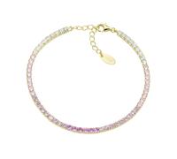 Bracelet Femme Amen TENNIS DÉGRADÉ ROSE Argent 925 Doré Code BT25DEGRO17
