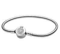 Bracelet Femme - Argent - 599046C01-18 - Zirconia Cubique - Fermoir Pince de Homard - Torque Rigide