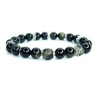 Bracelet Femme en Œil Céleste 8mm - Pierre Naturelle de Protection - Perles Premium - Bijou Fait Main Artisanal Énergétique - Cadeau Femme Fille Lithotherapie bien-être Bijou Tendance à la mode