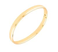 Bracelet - Femme - Jonc - Ovale - Lisse - Plaqué Or Jaune 750/1000 - 3 Microns - 66 x 55 x 6 mm