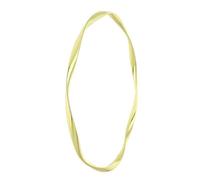 Bracelet - Femme - Jonc - Torsadé - Plaqué Or Jaune 585/1000 - 3 Microns - 64 mm