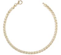 Bracelet Femme Or Jaune - L'ATELIER D'AZUR - Maille Palmier - Largeur 0.35cm - Longueur 18cm - Poids 2.30g