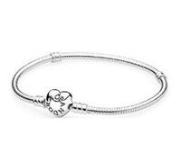 Bracelet Femme Pandora HEART CLASP SNAKE CHAIN BRACELET
