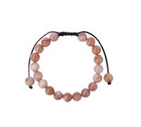 Bracelet Femme Pierre Naturelle, Bracelets En Pierre De Soleil Naturelle Bracelet En Cristal De Guérison Tissé À La Main Bracelet En Pierres Précieuses Chakra Bracelet Tressé Corde Bracelet Bij