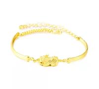 Bracelet Femme RMEGA - Ajustable - Doré - Oxyde de zirconium - Cadeau Bijoux idéal